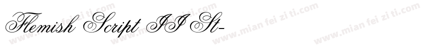 Flemish Script II St字体转换